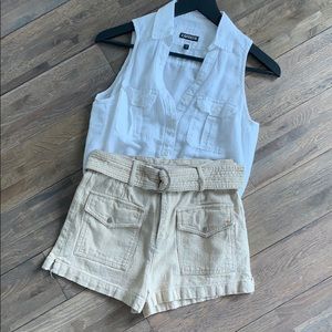 *SALE* Safari Belted Moon River Shorts XS